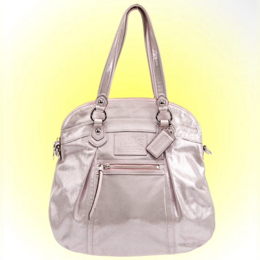 Coach Poppy 1941 Shimmering leather Highlight in pink Handbag